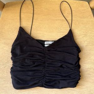 Urban outfitters ruched crop top